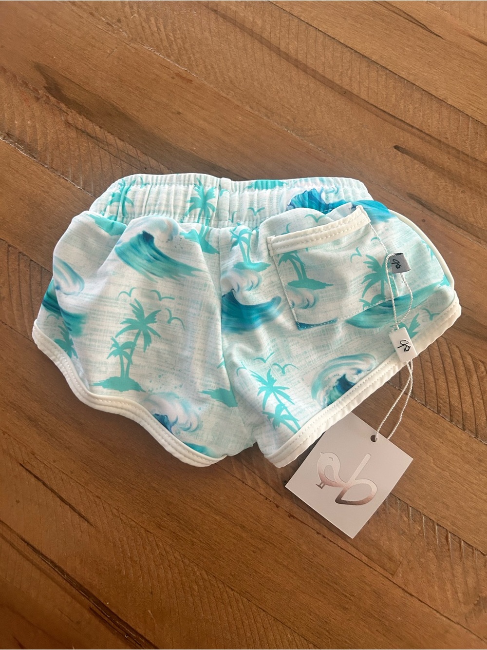 Birdie Bean Chase Swim Shorties 3-6M - Picture 2 of 2